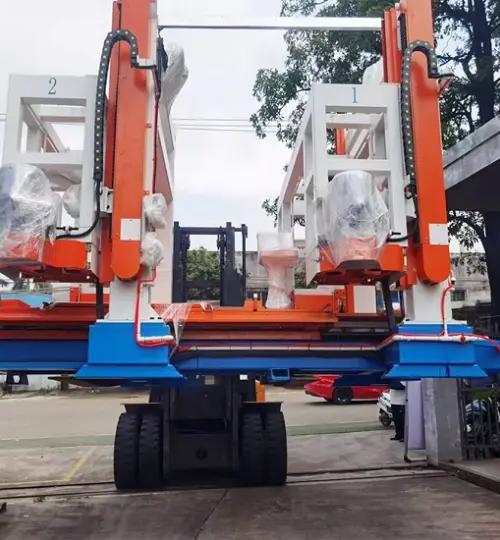 Homogenized EPS granule self-insulating block project for client in Bole, Xinjiang Province, China