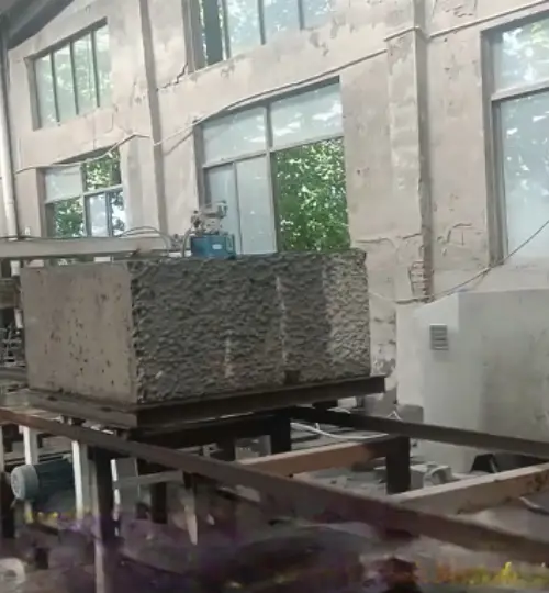 Xinjiang Bazhou customer square mold block production line cutting system upgrade project